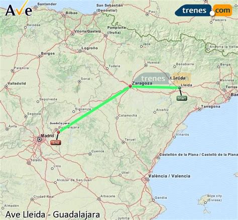 AVE Lleida Guadalajara baratos, billetes desde 30,30 ...