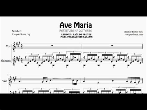 Ave Maria   Franz Schubert   Tablatura Trémolo Guitarra ...