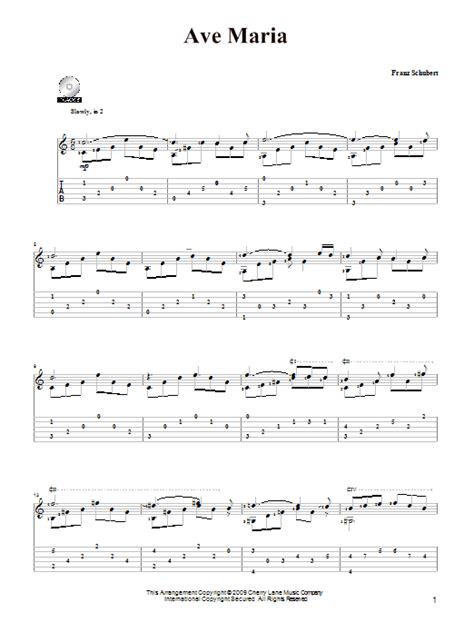Ave Maria Guitar Tab by Franz Schubert  Guitar Tab – 82769