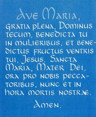 Ave maria latin prayer