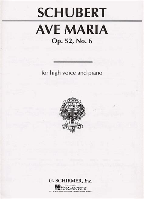 Ave maria Latin sheet music