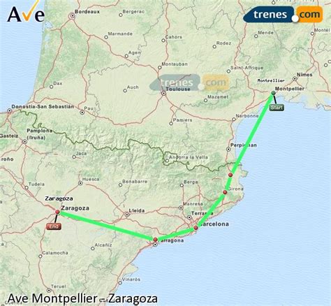 AVE Montpellier Zaragoza baratos, billetes desde 64,00 ...