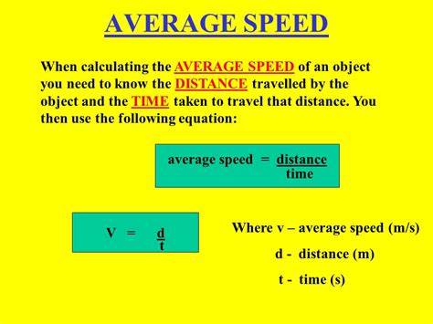 average speed = distance   ppt video online download