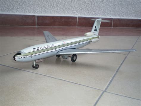 Avion Boeing 727 Mexicana De Lamina Antiguo   De Colección ...