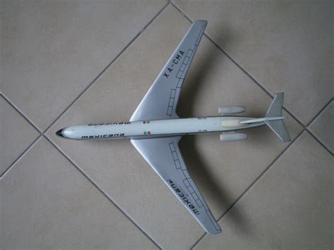 Avion Boeing 727 Mexicana De Lamina Antiguo   De Colección ...