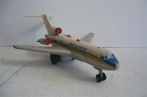 Avion Boeing 727 Mexicana   Juguete De Lamina Antiguo ...