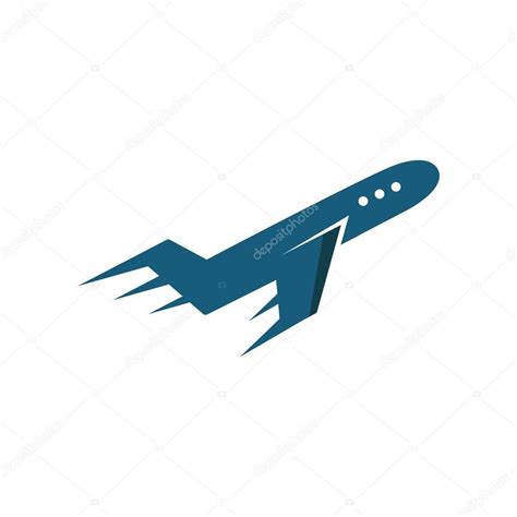 Avión de diseño de logotipo viajando vector símbolo ...