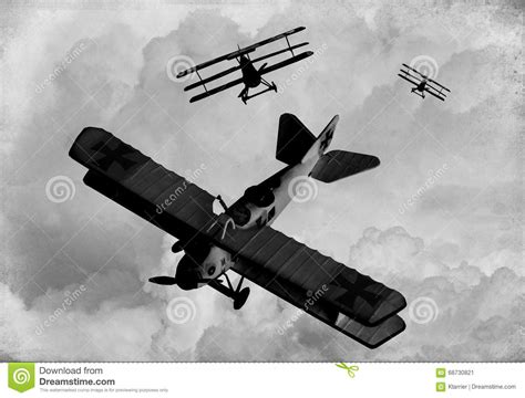 Aviones De La Era De La Primera Guerra Mundial Stock de ...