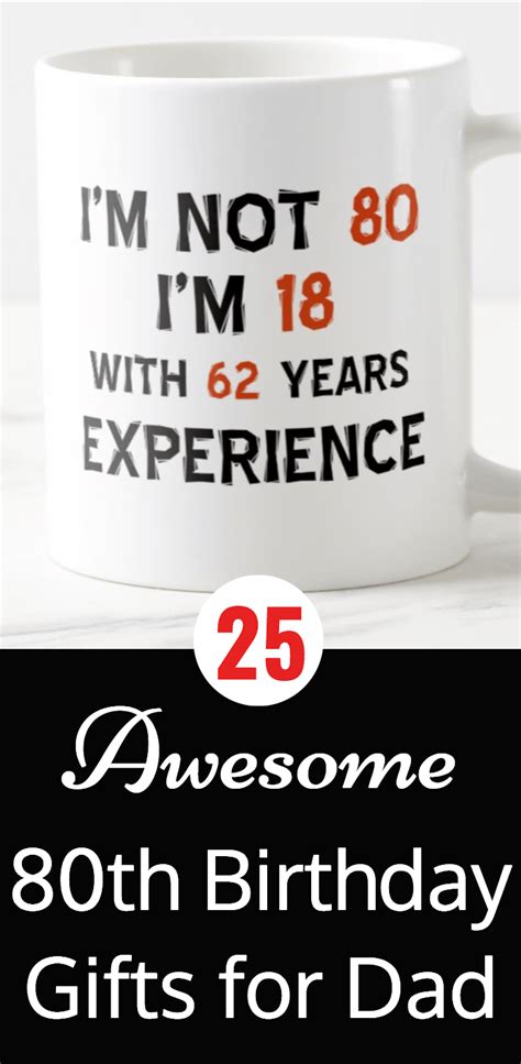 Awesome 80th Birthday Gifts for Dad   80th Birthday Ideas