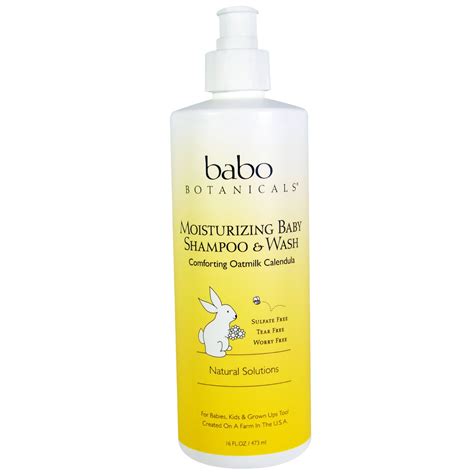 Babo Botanicals, Shampoo y Jabón Liquido para Bebés, Leche ...