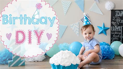 Baby Birthday 1 year party DIY | cake crash | how to make ...