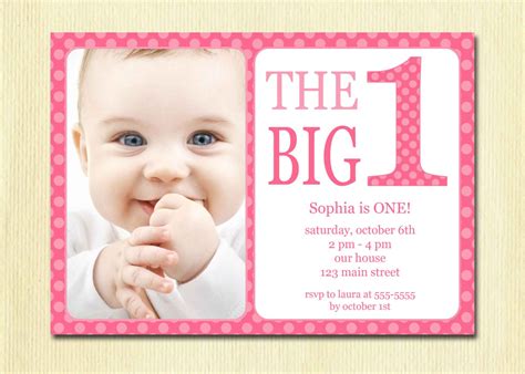 Baby First Birthday Invitations – Bagvania FREE Printable ...