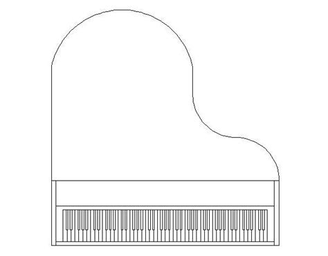baby grand piano plan download this free cad block of a ...