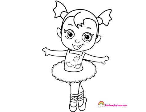 Baby Nosy Ballerina Vampirina Printable Coloring Page ...