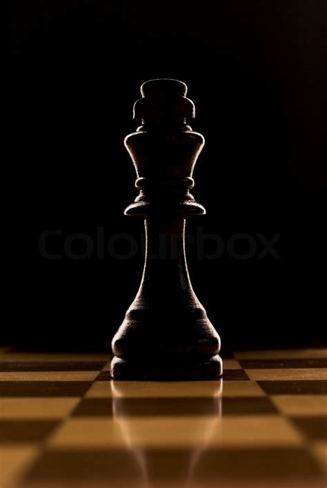Backlit chess piece   king | Stock Photo | Colourbox