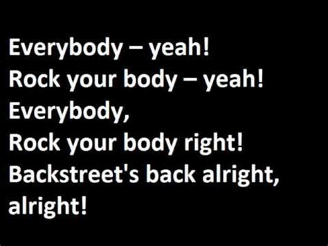 Backstreet Boys   Everybody  Backstreet s Back    Lyrics ...