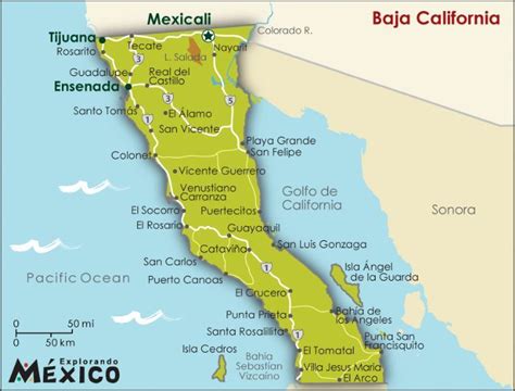 Baja California Map | ... map gallery map gallery for baja ...