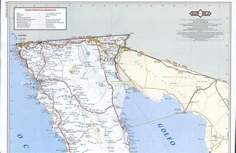 Baja California road mapFree Maps of North America.