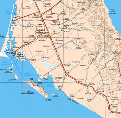 Baja Map Mexico
