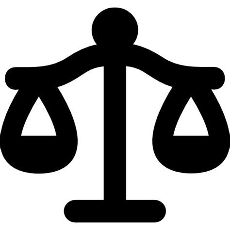 Balanza equilibrada de Libra de la justicia   Iconos ...