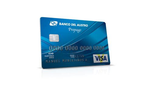 Banco del Austro > Portal Tarjetas > Visa > Crédito > Prepago