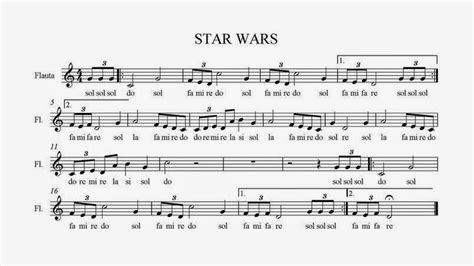 Banda Sonora   Star Wars | Partituras para Flauta