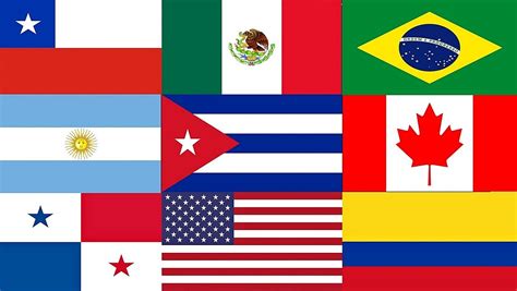 Bandeiras de Países das Américas e Caribe   YouTube