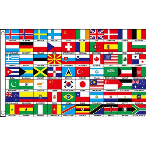 Bandera con muchos paises