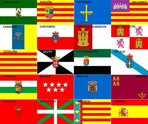 Banderas De Espana Y Comunidades Autonomas   $ 9.000 en ...