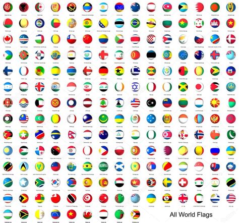 banderas de todos los países del mundo — Foto de stock ...
