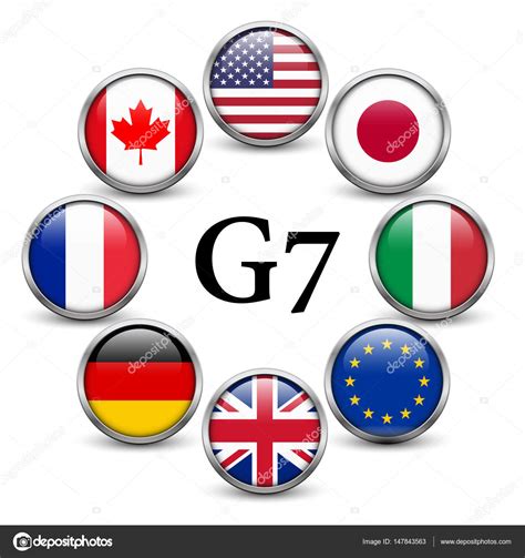 Bandiere dei paesi del G7 — Vettoriali Stock © soloviika ...