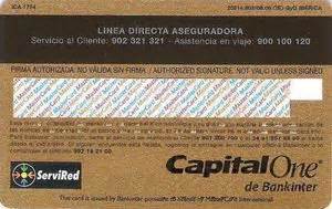 Bank Card: BANKINTER Linea Directa  Bankinter, Spain  Col ...