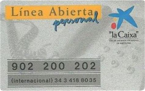 Bank Card: Linea Abierta personal  la Caixa   Caixa de Etv ...