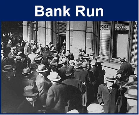 Bank run   definition and meaning   Market Business News