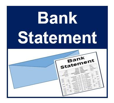 Bank statement   definition and meaning   Market Business News