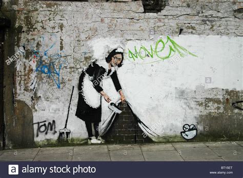 Banksy Graffiti, in Chalk Farm, Camden Town, London. Now ...
