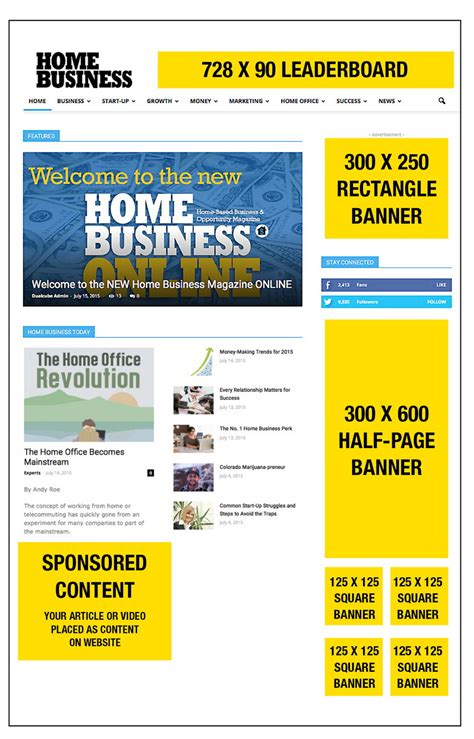 Banner Ads | Home Business Magazine