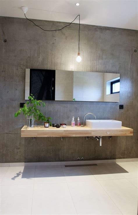 Baños revestidos con cemento pulido