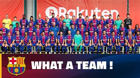 Barça first team and women s team pose for official photo ...