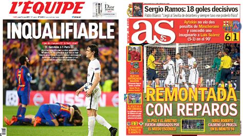 Barça   PSG: las portadas de la prensa deportiva de este ...