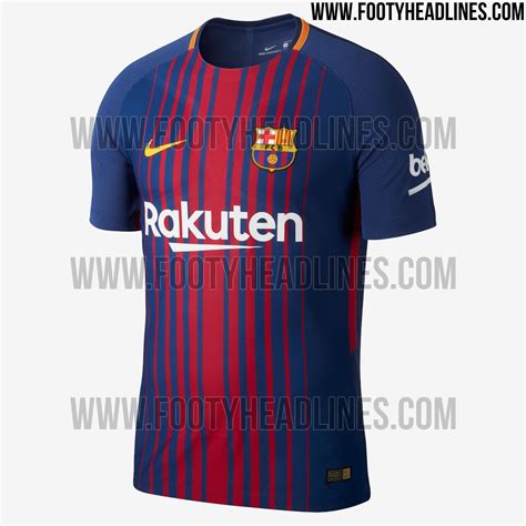 Barcelona 17 18 Home Kit Released   Footy Headlines