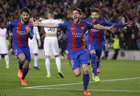 Barcelona 5 1 PSG  agg 6 5 : Barca complete comeback ...