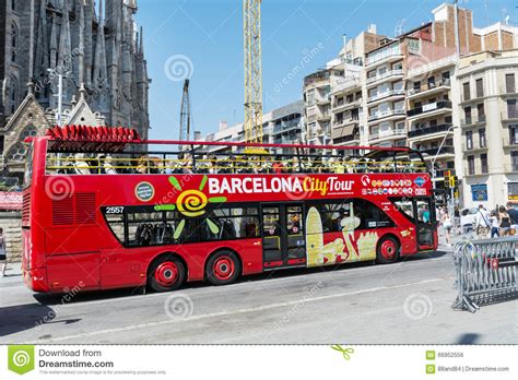 Barcelona City Tour Bus Editorial Photo   Image: 66952556