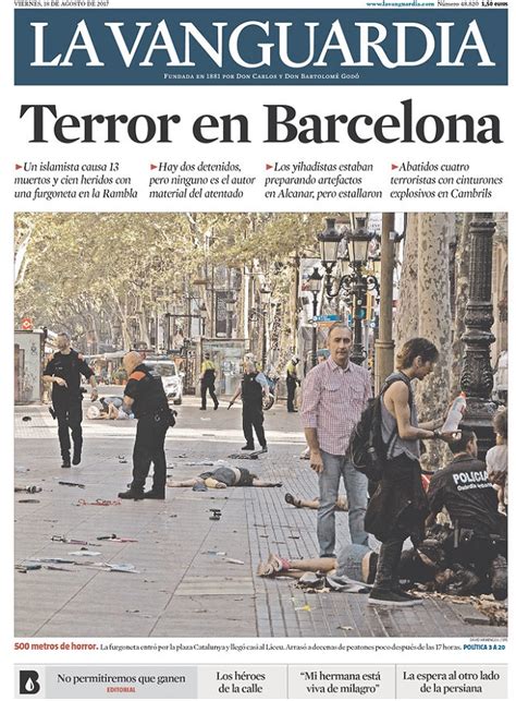 Barcelona Daily Newspaper La Vanguardia Opts for Gruesome ...