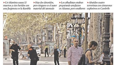 Barcelona Daily Newspaper La Vanguardia Opts for Gruesome ...