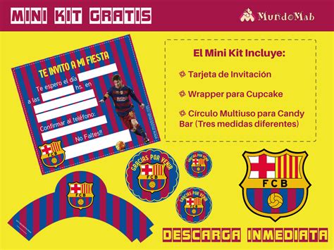 Barcelona FC: Invitaciones de Cumpleaños para descargar ...