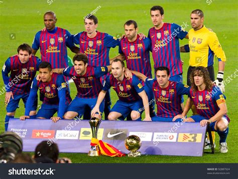 Barcelona January 15 Fc Barcelona Team Stock Photo ...