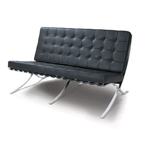Barcelona   Loveseat Sofa   design Mies Van Der Rohe ...