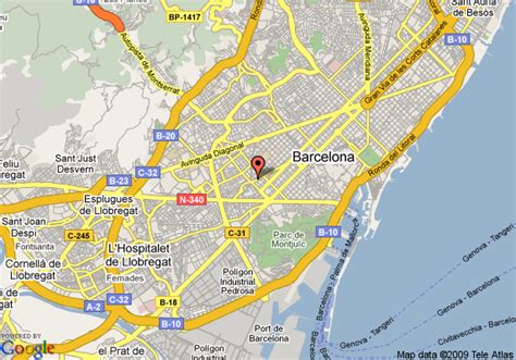 Barcelona Map Google Spain Jobspapa Images   Frompo
