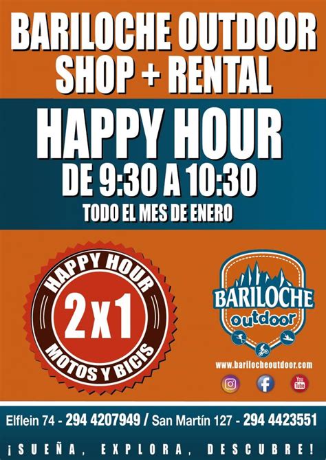 Bariloche Moto Rent   Happy Hour en Alquiler de motos y bicis